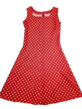 Pink Polka Dot A-Line Dress